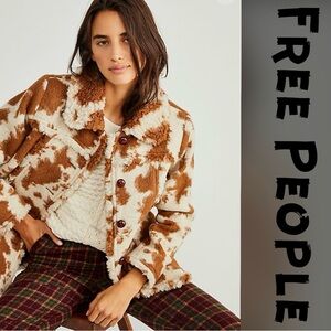 Anna Sui Brown Cream Teddy Jacket
